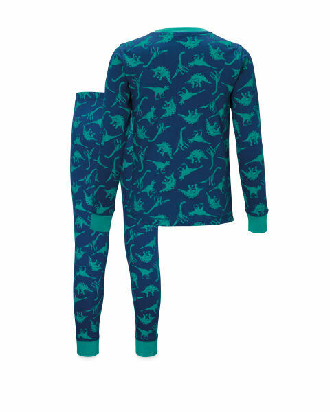 Children's Blue Dinosaur Pyjamas