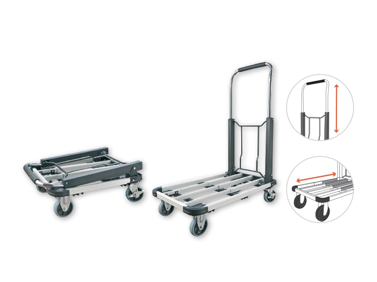 POWERFIX(R) Aluminium Flat Bed Trolley