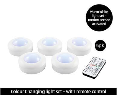LED Puck Lights 5pk