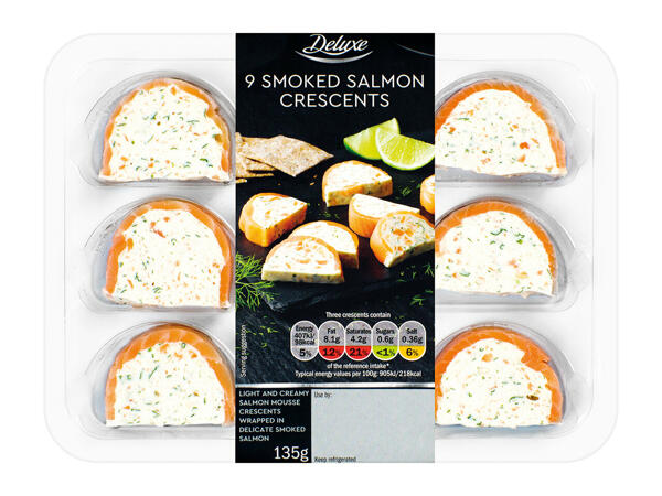Deluxe 9 Smoked Salmon Crescents