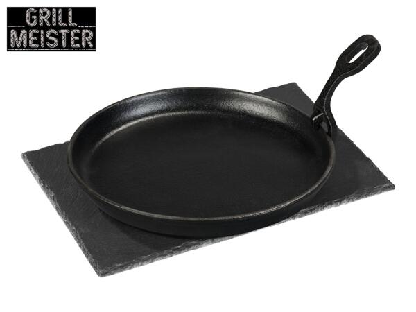 Grillmeister Round Barbecue Pan + Serving Platter