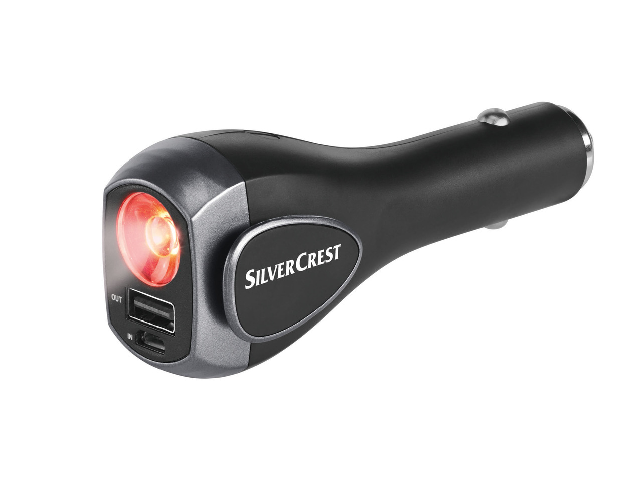 In-Car Charger with Emergency Functions