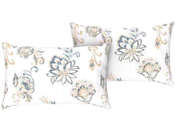 Cotton sateen pillowcases, 2 pieces