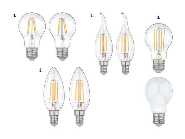 Ampoules à filaments à LED