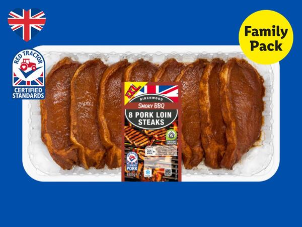 Birchwood 8 Smoky BBQ British Pork Loin Steaks