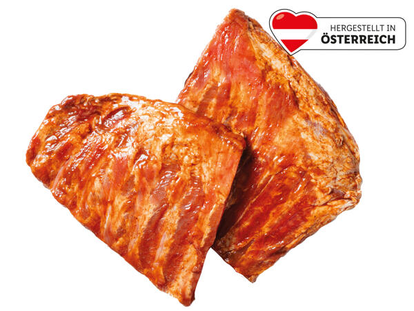 Frische Ofen-Ribs mariniert