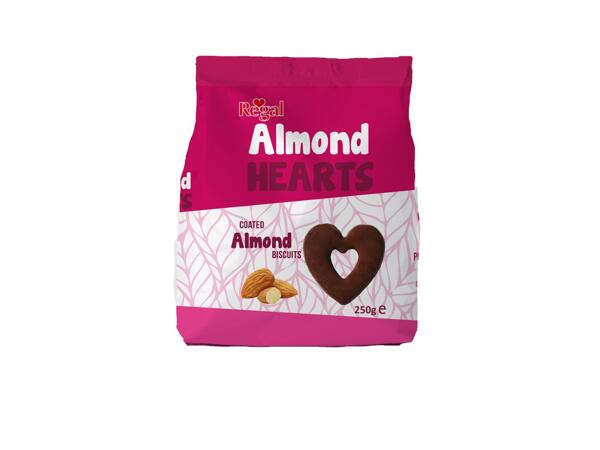 Almond Hearts Chocolate Biscuits