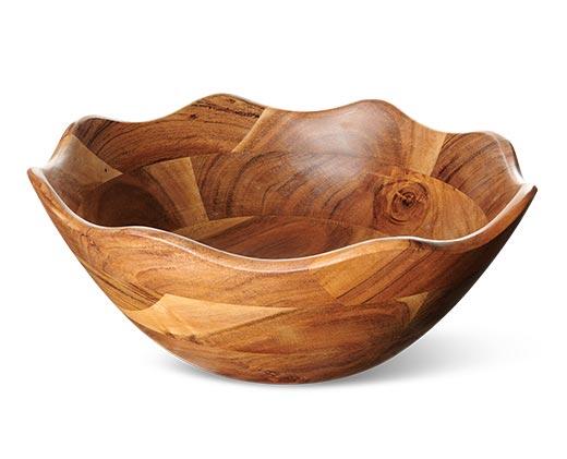 Crofton Scalloped Wood Bowl