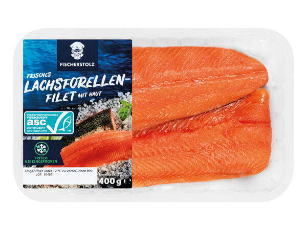 Frisches ASC Lachsforellenfilet