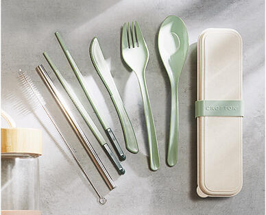Bamboo Fibre Reusable Cutlery Set