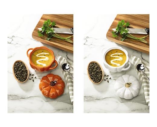 Crofton 
 Small or 2-Pack Mini Pumpkin Casserole Dishes