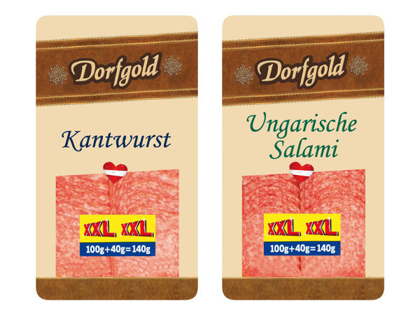 DORFGOLD Kantwurst oder Ungarische Salami