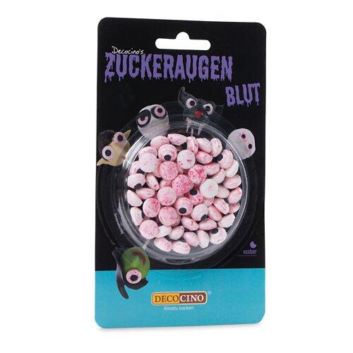 DECOCINO Halloween Zuckerdekor, blutige Augen