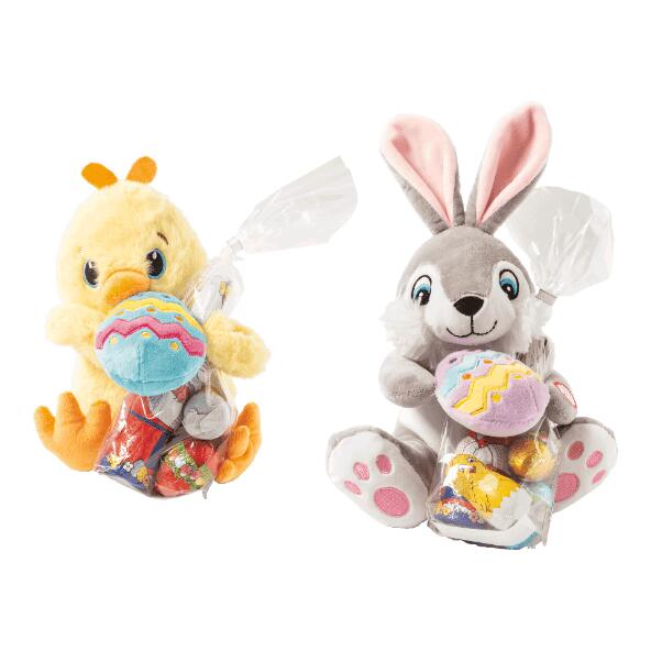 Peluche de Pâques avec chocolat