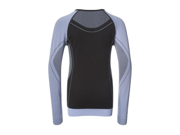 CRIVIT Older Kids' Black Seamless Base Layer Set - 2 Piece Set