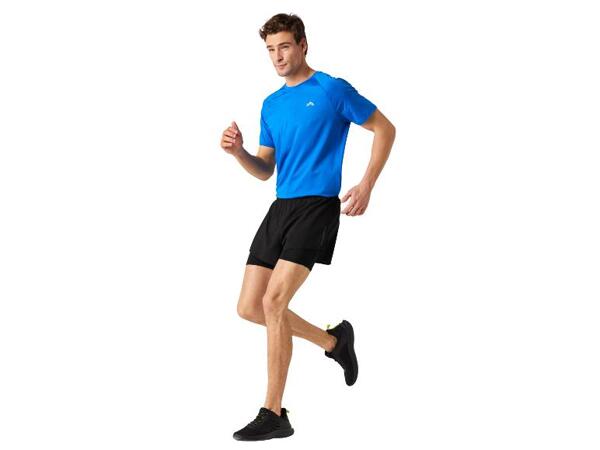 Herren Funktionsshorts mit Innenhose in Radler-Form