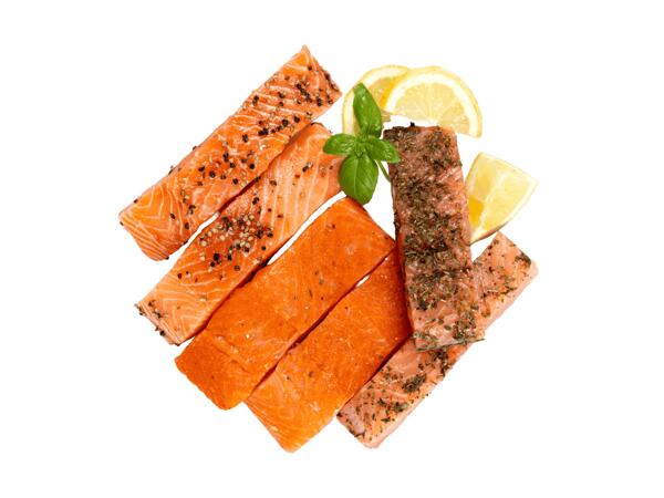 Grilllachs mariniert