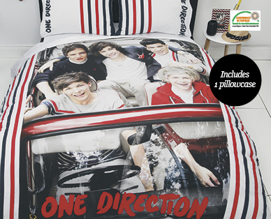 ONE DIRECTION QUILT COVER SET - SINGLE SIZE