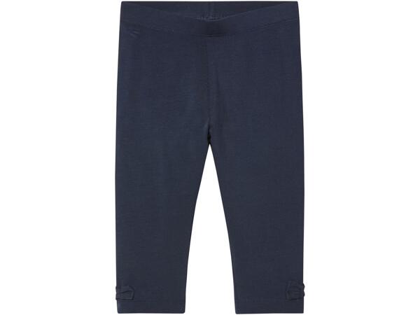 Girls' cropped leggings, 2 pieces