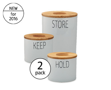 Stoneware Storage Canisters