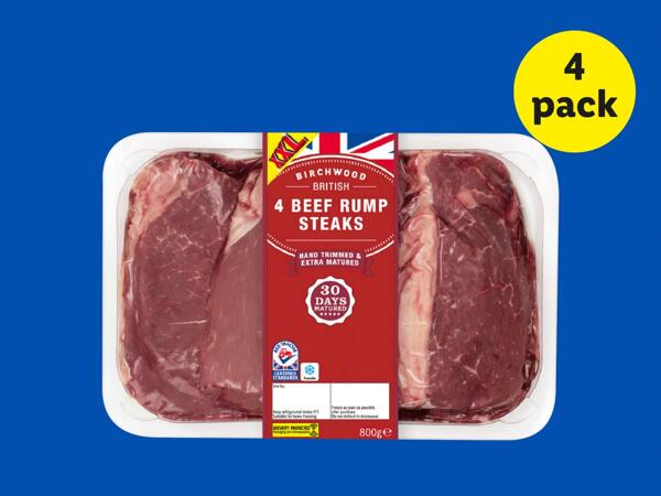 Birchwood 4 British Beef Rump Steaks