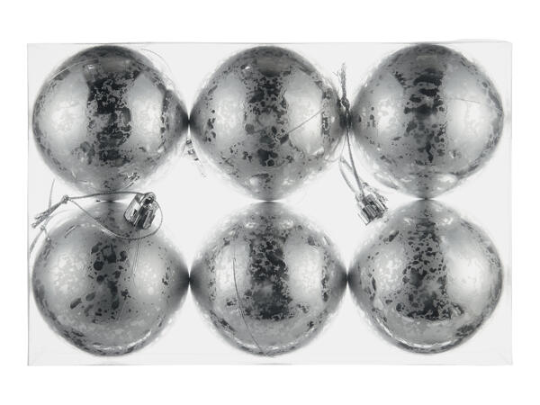 Livarno Home Christmas Baubles - 6 pack