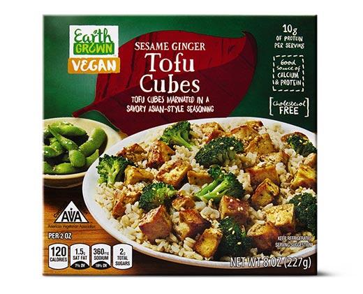 Earth Grown 
 Tofu Cubes BBQ or Sesame Ginger