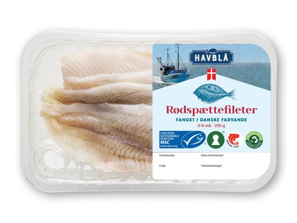 HAVBLÅ Rødspætte-, mørksej- eller panerede sejfileter