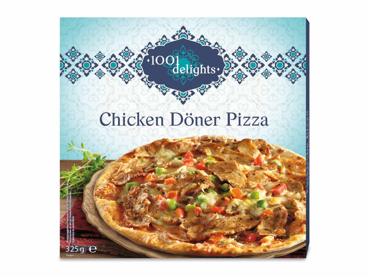 Pizza au kebab de poulet