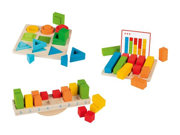 Jeu d'apprentissage en bois