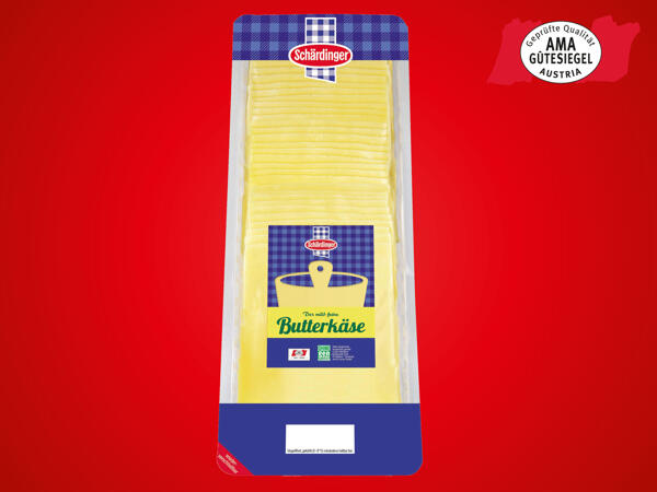 Schärdinger Butterkäse in Scheiben