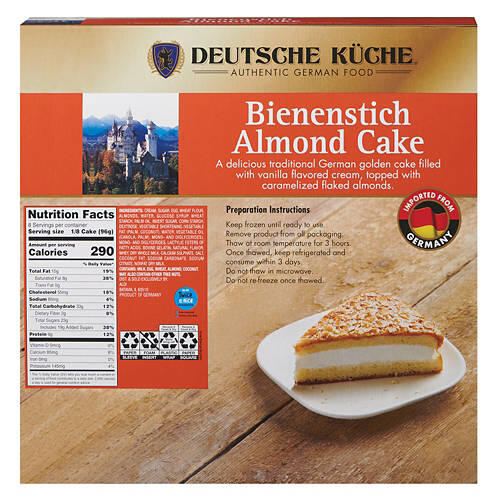 Bienenstich German Almond Cake, 27 oz