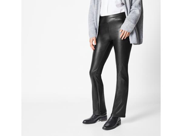 Ladies' Leather Effect Leggings