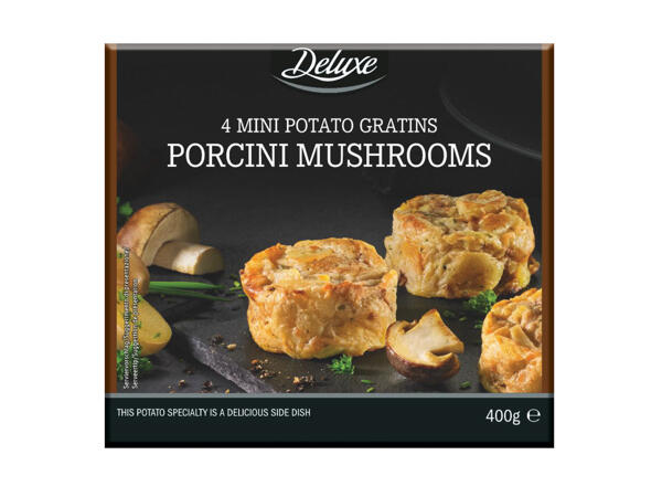 Mini Potato Gratins with Porcini Mushrooms