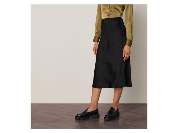 Ladies' Satin Midi Skirt