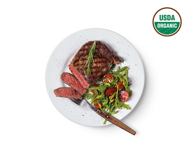 SimplyNature Fresh Organic Grass Fed Ribeye Steaks