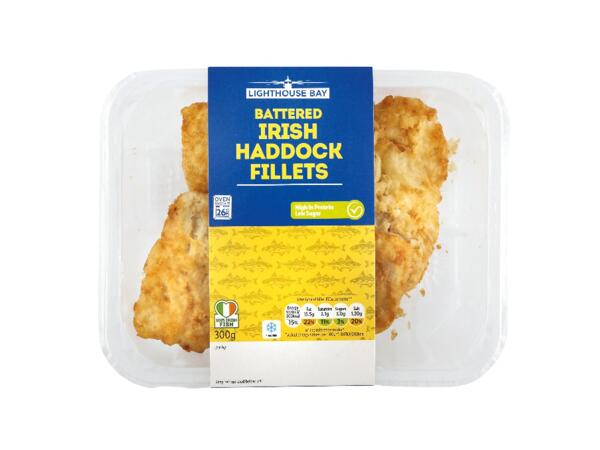 2 Battered Haddock Fillets