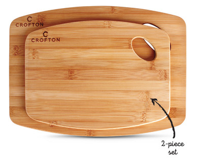 Crofton 100% Bamboo Cutting Board Set