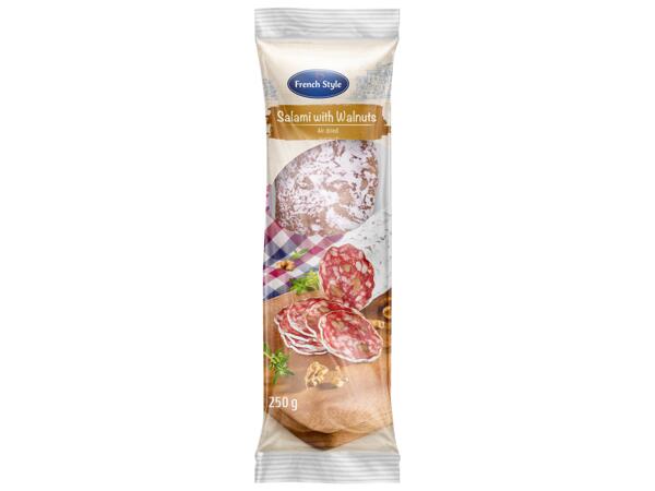 Salami med valnötter