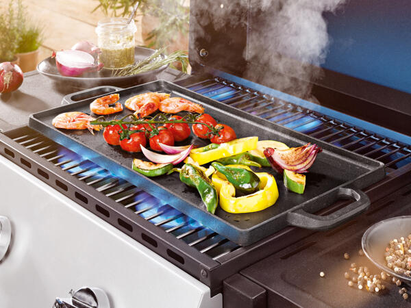 Plaque en fonte pour barbecue