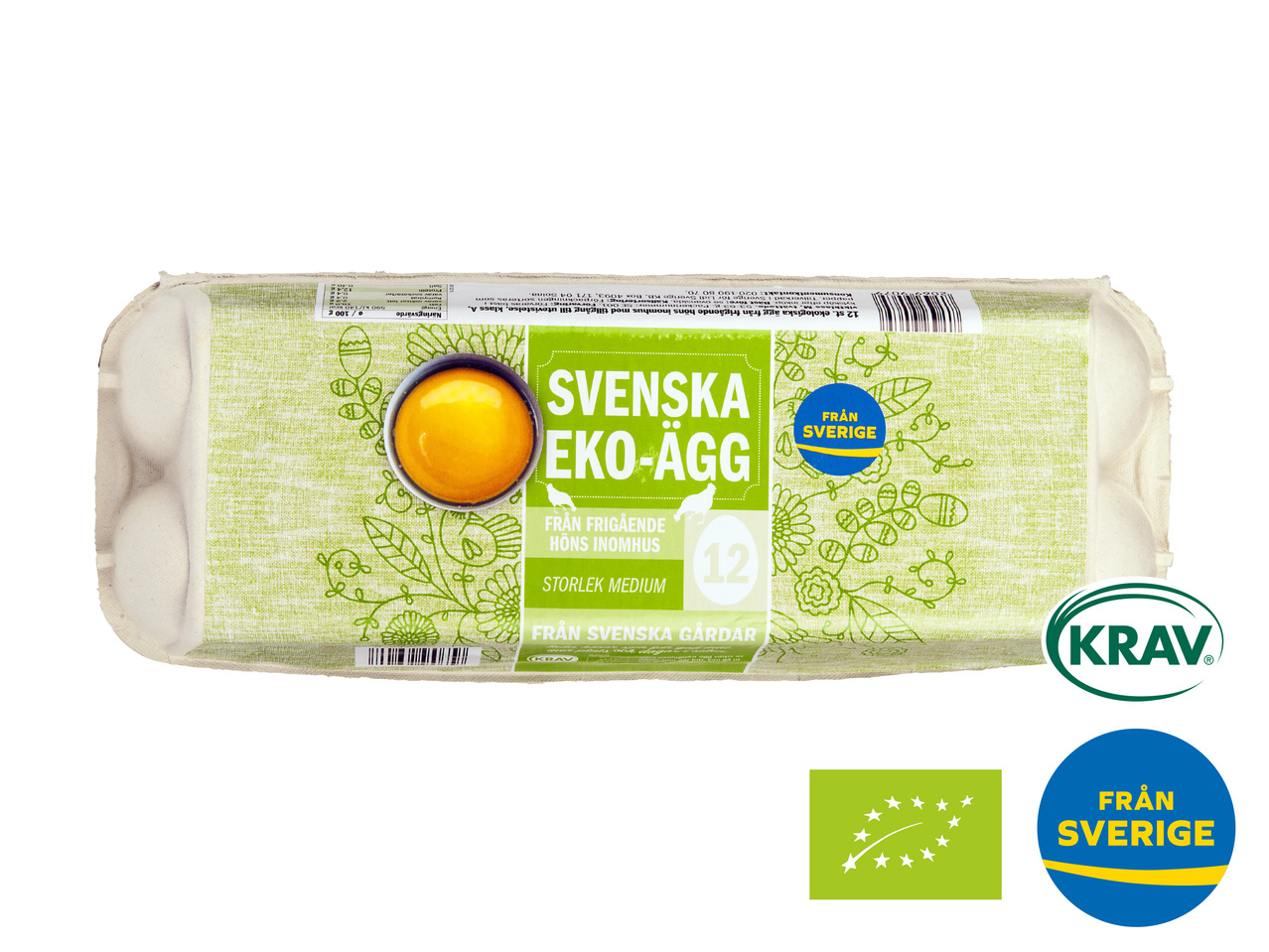 EKOLOGISKA ÄGG, 12-PACK