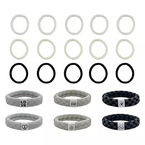 No Crease Ties, Black/Cream