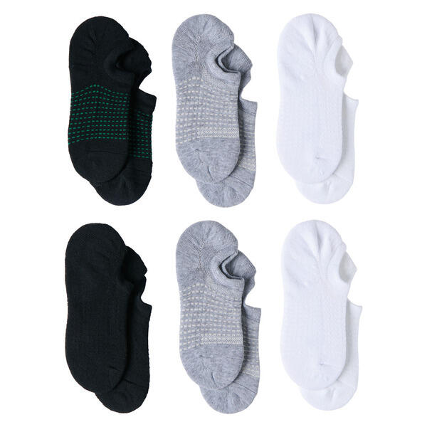 Crane Men's White/Gray/Black Socks