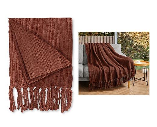 Huntington Home Knit Tassel Throw
