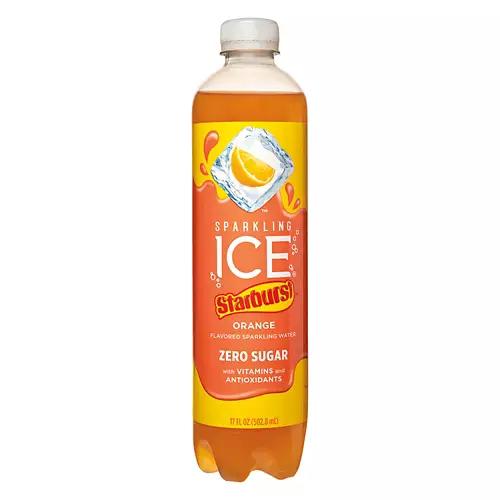 Zero Sugar Starburst Orange Flavored Sparkling Water, 17 fl oz