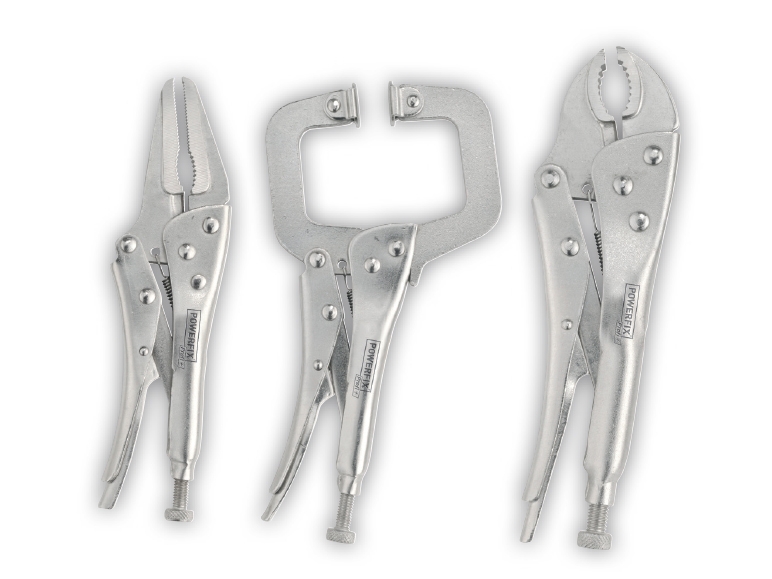POWERFIX Locking Pliers Set