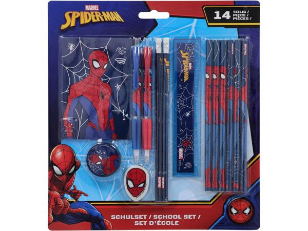 School Set, 14 pieces "Barbie, Frozen, Spiderman, Stitch, Super Mario"