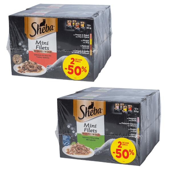 SHEBA(R) 				Minifilets voor katten, 24 st.