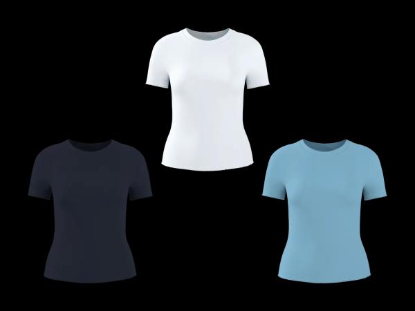 Damen Rippshirt