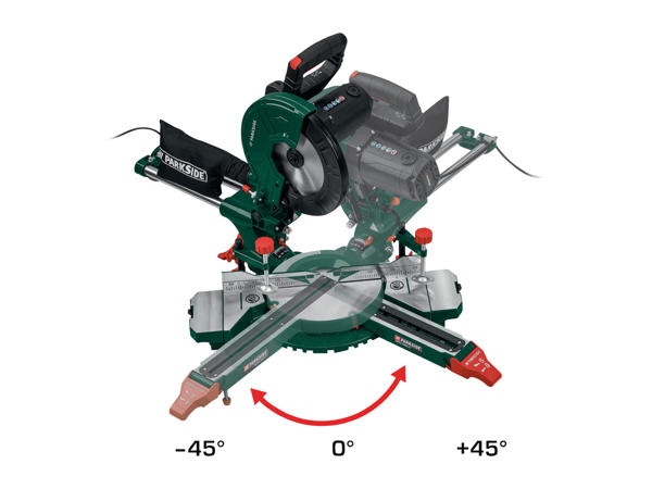 Parkside Multifunction Sliding Cross Cut Mitre Saw1